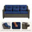 Ensemble de conversation d'extérieur pour 5 personnes avec table basse et coussins Keaisha-711096483-711096508