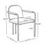 Chaise de salle à manger avec cadre