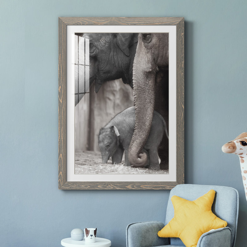 Family Moment - Photographie avec cadre photo, Encadré gris, H 37,5 po x l 27,5 po x P 1,5 po