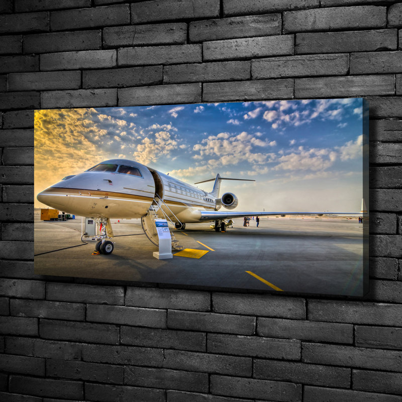 Plane - No Frame Print on Canvas