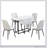 Solid Wood Dining Table Set with Bench - 6-Piece Upholstered Rectangular Dining Room Table Set, Modern Farmhouse Design