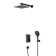 Crozet Pressure Balance Shower System with 10-Inch Rain Shower Head and 3-Spray Hand Shower (Valve Included)
