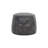 Laurenn Faux Leather Pouf - Grey-917390670
