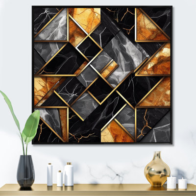 Marbre granit agate avec des touches d'or