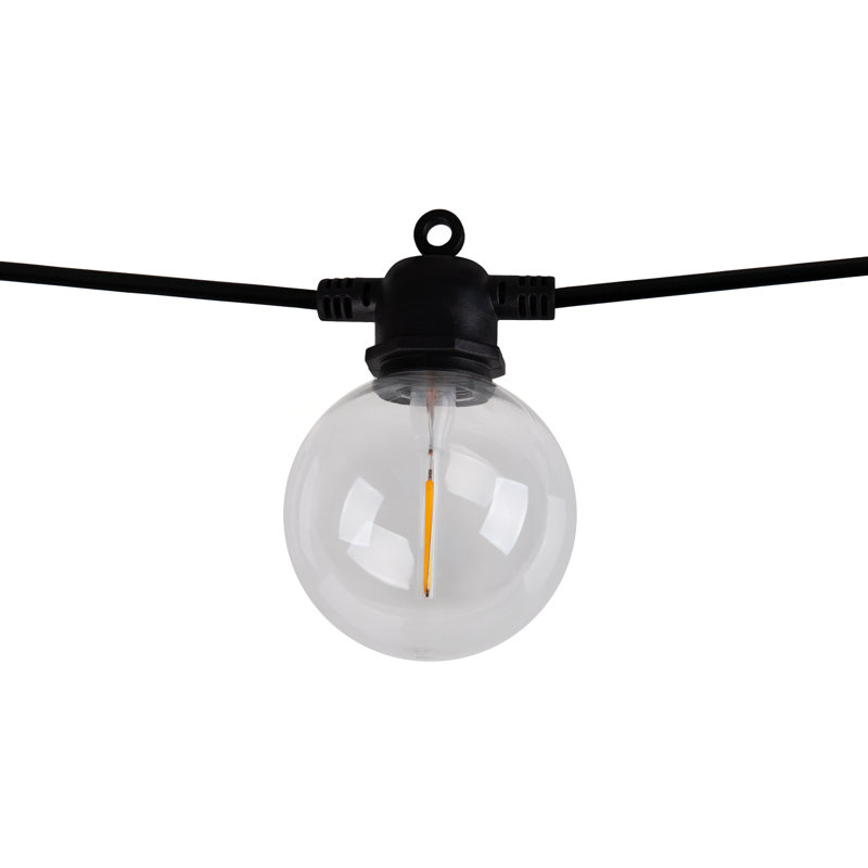 1000cm LED Solar Powered 10 - Bulb Globe String Light