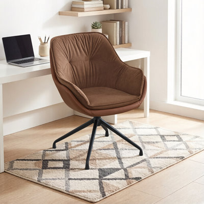Fauteuil d'appoint pivotant capitonné l 27,9 po pour bureau à domicile