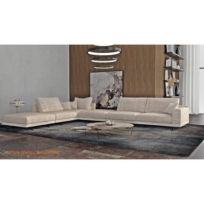 Aghaboy Chenille Sofa, 85cm H x 228cm  W x 96cm D