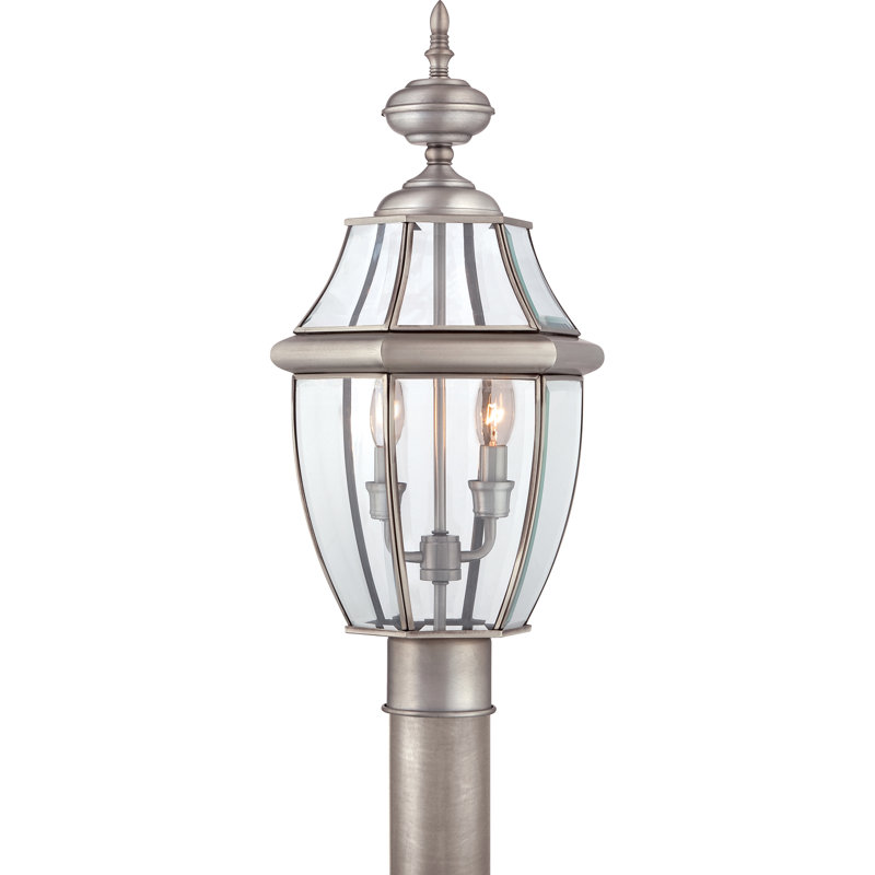 Tête de lanterne câblée à 1 lumière H 21 po Jayde, Étain