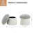 20" Upholstered Chenille Ottoman with Storage-595476632