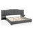 Upholstered Bed Frame, Platform Bed with Headboard-583865825-583865374