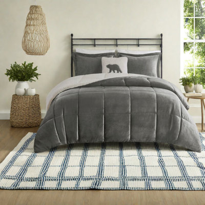 Cozy Plush To Sherpa Bedding Sets, Polyester Comfort For Home