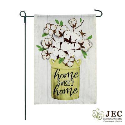 Pot à pot en coton 2 faces 1 pi 6 po x 1 pi. drapeau de jardin