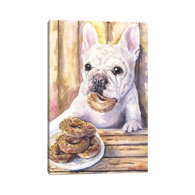 Cafe I by George Dyachenko - Wrapped Canvas Painting, 20.32 cm H x 30.48 cm W