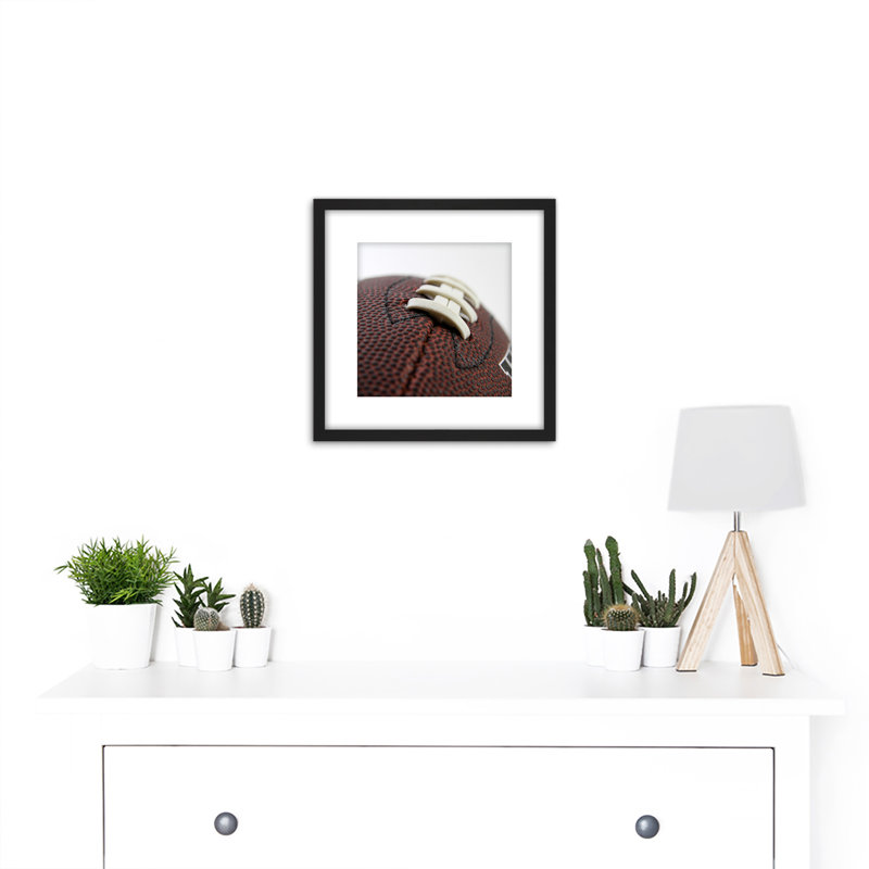 Sport Close Up American Football Ball - Single Picture Frame Print