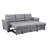 Latitude Run® Fabric Sleeper Sectional Sofa with Reversible Storage Chaise