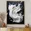 Art liquide noir et blanc - encre liquide, art mural abstrait-261975858-261975869