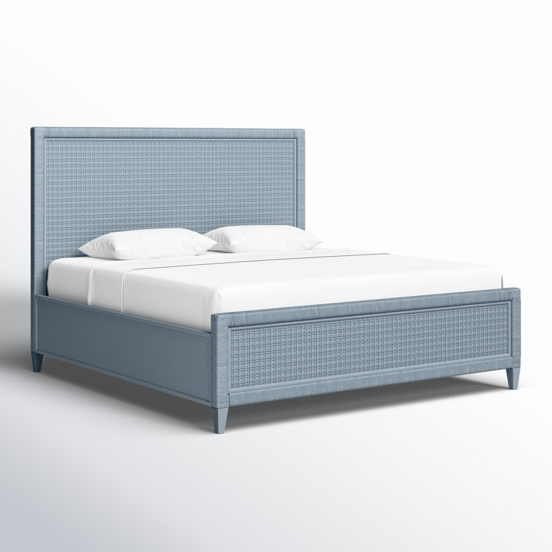 Naples Low Profile Standard Bed, King, Sea Glass