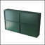 Armoire murale en verre à quatre portes pour un rangement efficace et une présentation élégante, parfaite pour l'organisation à la maison