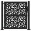 Barrière de jardin vidaXL noire 105 x 155 cm-113055252-113055254
