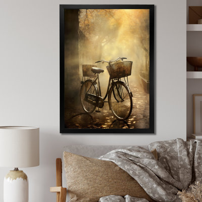 «Castera Bicycle Atmospher Rides An I», reproduction d'art sur toile
