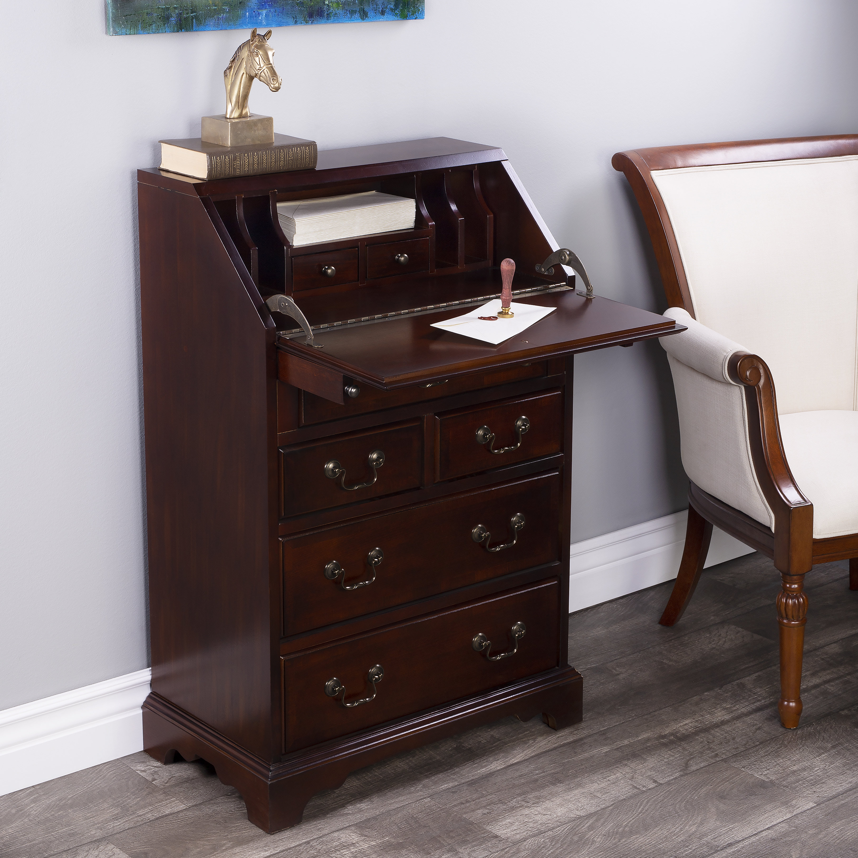 Lark Manor™ Futral Secretary Desk & Reviews | Wayfair