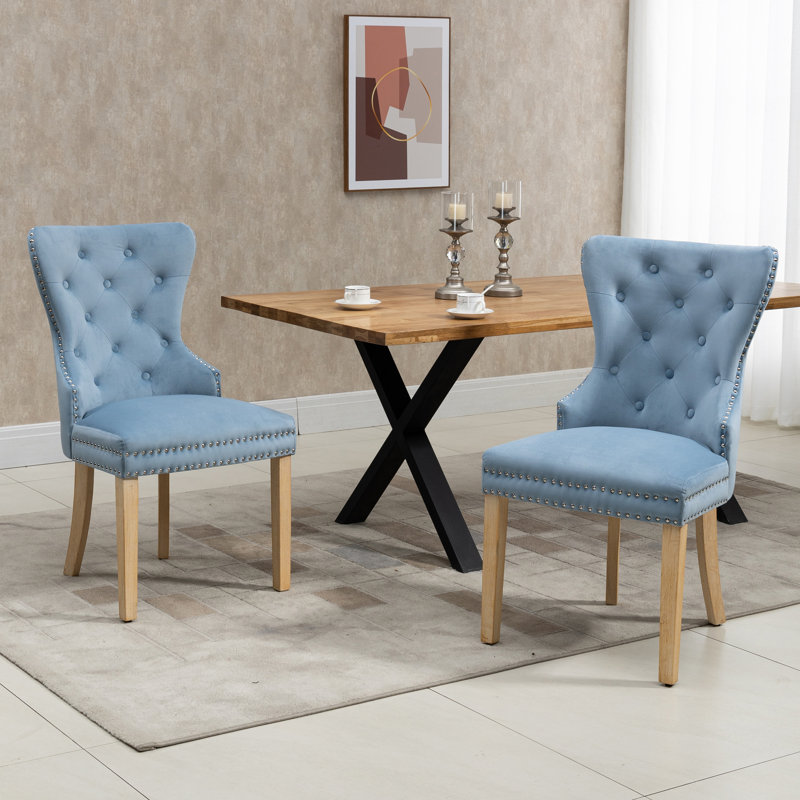 Chaise d'appoint Wallick, Bleu