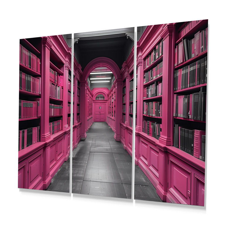 Baringer - Ensemble d'art mural bibliothèques, H 40 po x l 60 po x P 1 po
