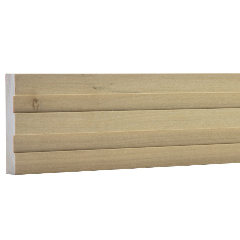 Ornamental Mouldings 4687 in. D x 3.5 in. W x 92 in. L Unfinished Poplar Wood Tova Casing Moulding