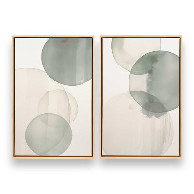 Silent Spheres Set of 2 Canvas Prints
