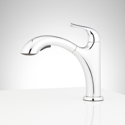 Cypress Single-Hole Dual-Function Pull-Out Kitchen Faucet - Chrome