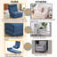 Canapé-lit simple pliable avec coussin, canapé-lit pliable portatif, fauteuil de loisir, facile à ranger, fabriqué en lin respirant et portable-130691784