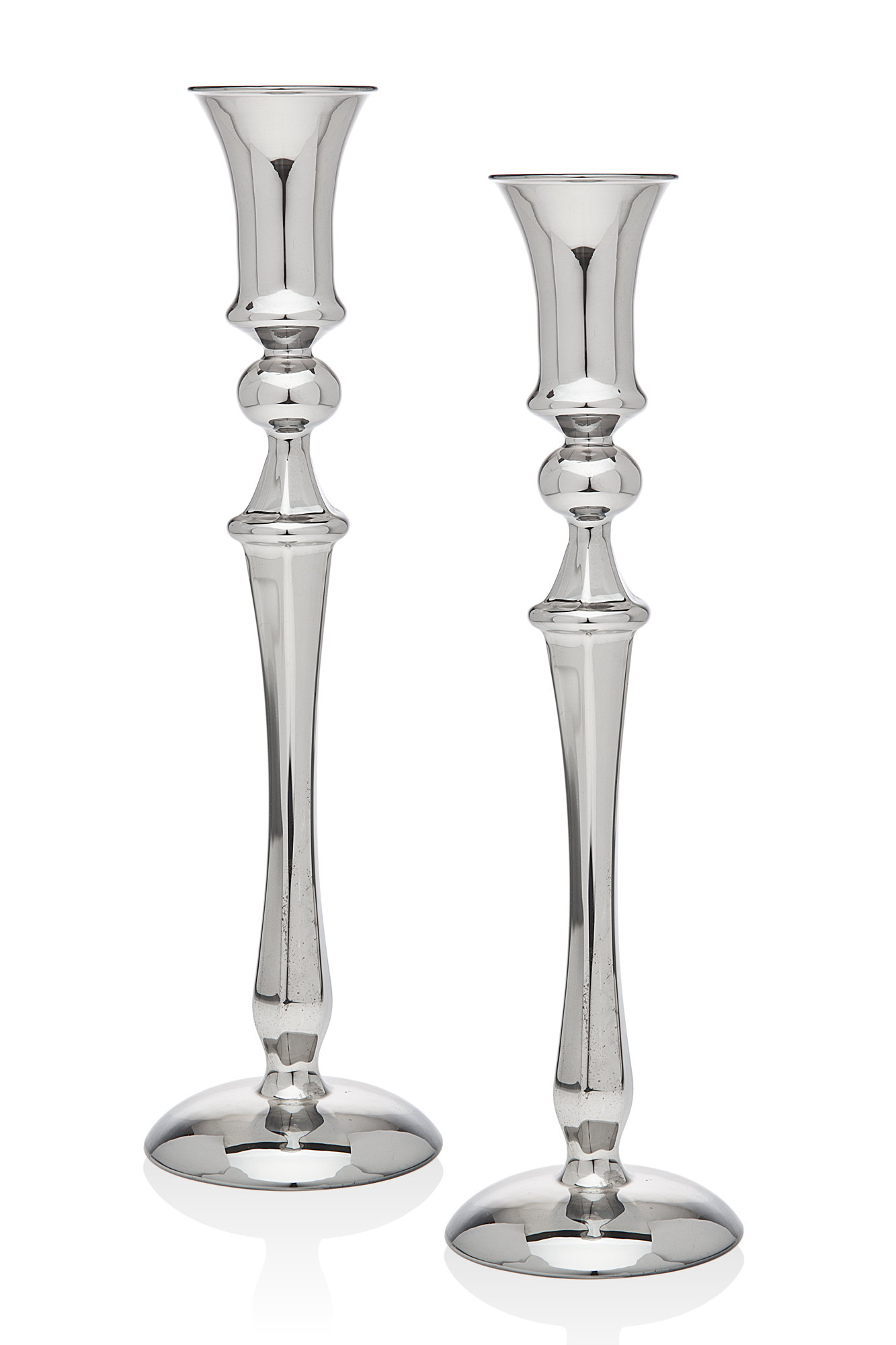 Godinger Silver Art Co Tudor 2 Piece Stainless Steel Tabletop Candlestick Set & Reviews | Wayfair