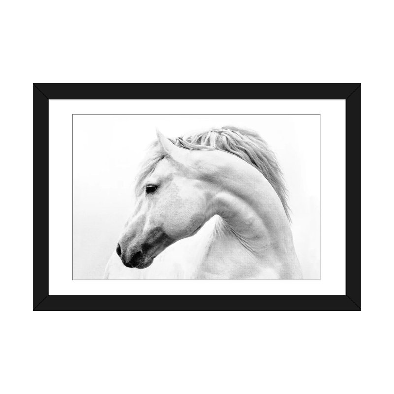 «Head Turner», impression sur toile, Papier d'art encadré noir, Blanc, H 16 po x l 24 po x P 1 po