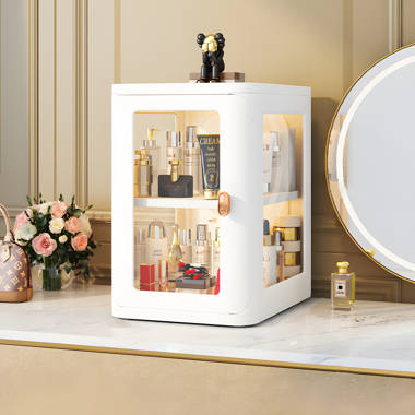 Wooden Makeup Organizer Latitude Run Finish: White