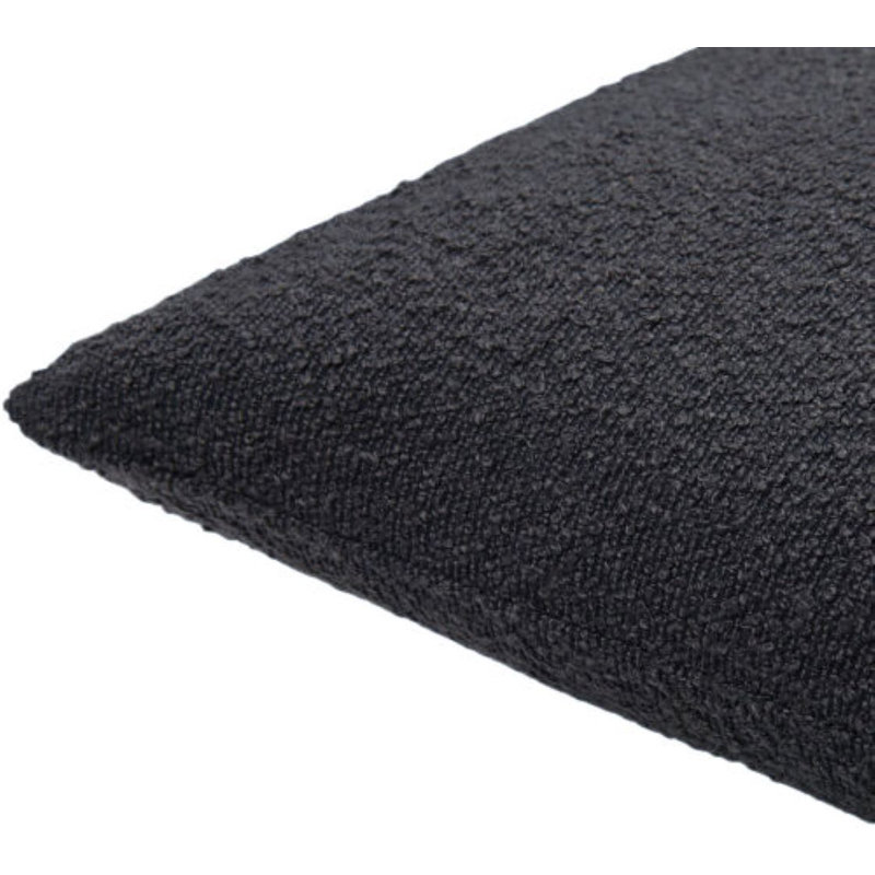 Coussin décoratif Amalfi Boucle, Bas, 22 po x 22 po, Brun foncé