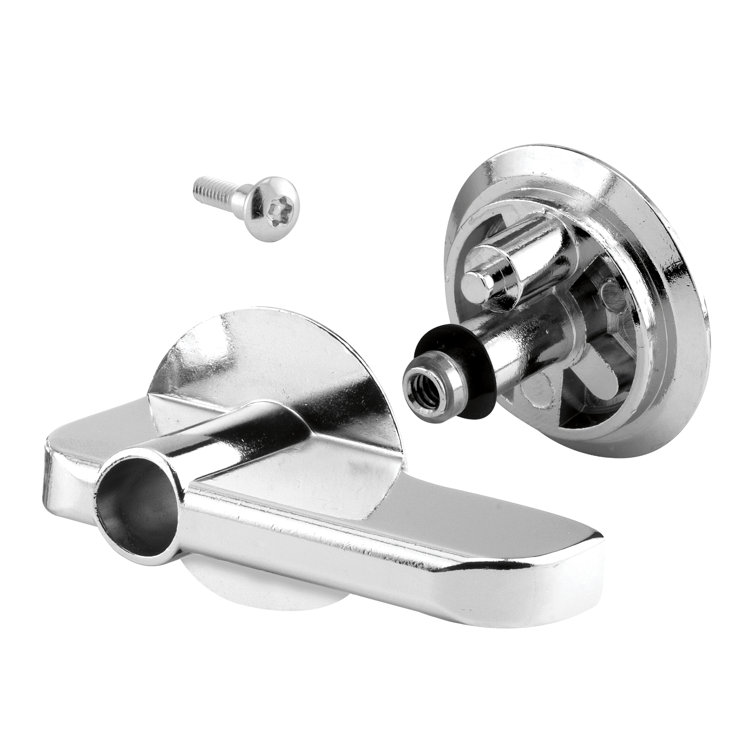 Concealed ADA Latch Lever Set, Cast Zamak, Chrome Plated, Security Fastener, Pack Of 1 Set