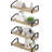 Dainty 4 Piece Paulownia Bracket Shelf