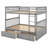 Full Over Full Bunk Bed With Drawers