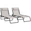 Chaise longue de piscine pliante Outsunny, chaise longue de bronzage de patio, chaise longue d'extérieur avec dossier inclinable à 4 positions-340011545