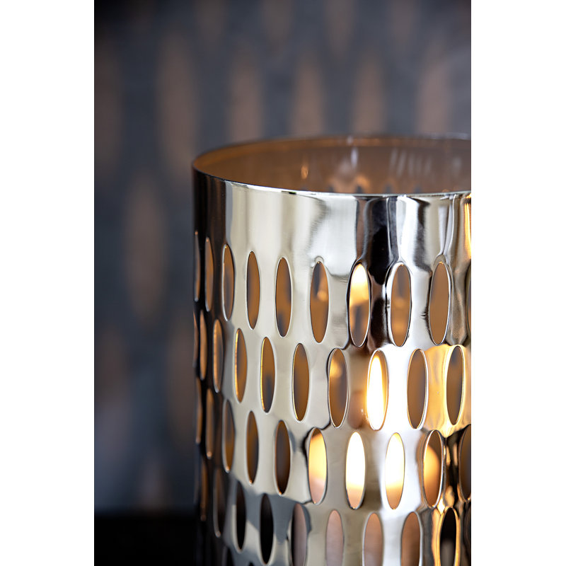 Fink Stainless Steel Tabletop Lantern, 38cm H x 28cm W x 28cm D