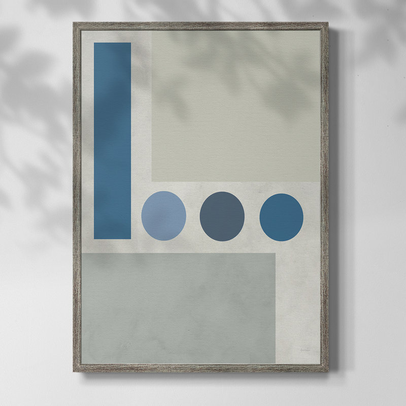 Étoiles alignées II, reproduction encadrée - bois massif, H 21 po x l 17 po