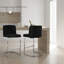 Tabouret de bar et de comptoir moderne à dossier bas de 26 po avec structure en métal -710901360-722320783