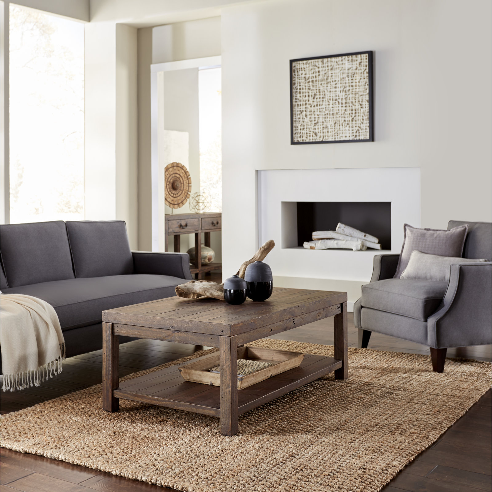 Alexandra 55'' Solid Wood Console Table