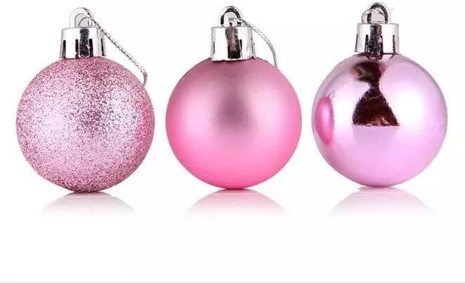 Polyvinyl Chloride (PVC) Bauble, 6cm H x 6cm W x 6cm D, Pink