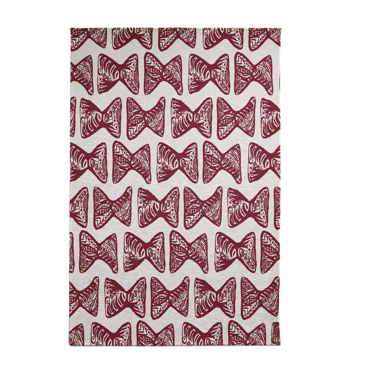 Tapis décoratif marron géométrique