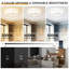 16" Ceiling Fan with LED Lights,Remote Control and App Control Ceiling Fans with Lights.-1671720948