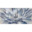 Blue And Gray Flower Print On Canvas-98694057