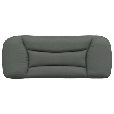 vidaXL Headboard Cushion Hvar Dark Grey 100 cm Fabric