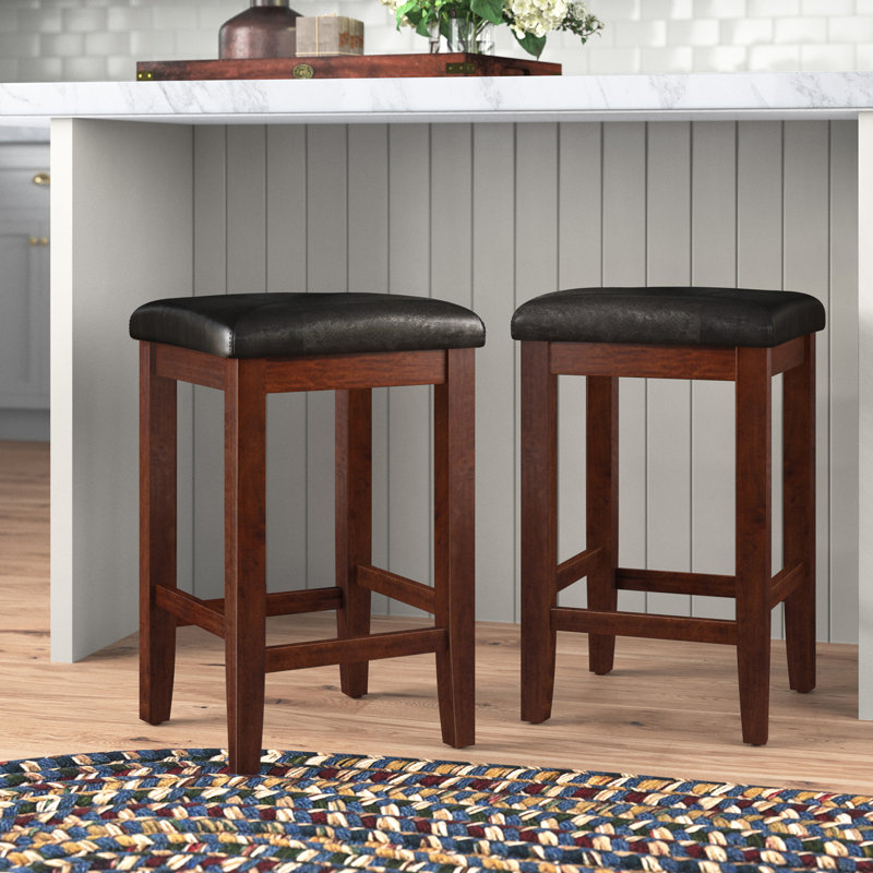 Tabouret de bar et de comptoir Diamondback, Acajou rétro, Tabouret de comptoir (siège d'une hauteur de 24,2