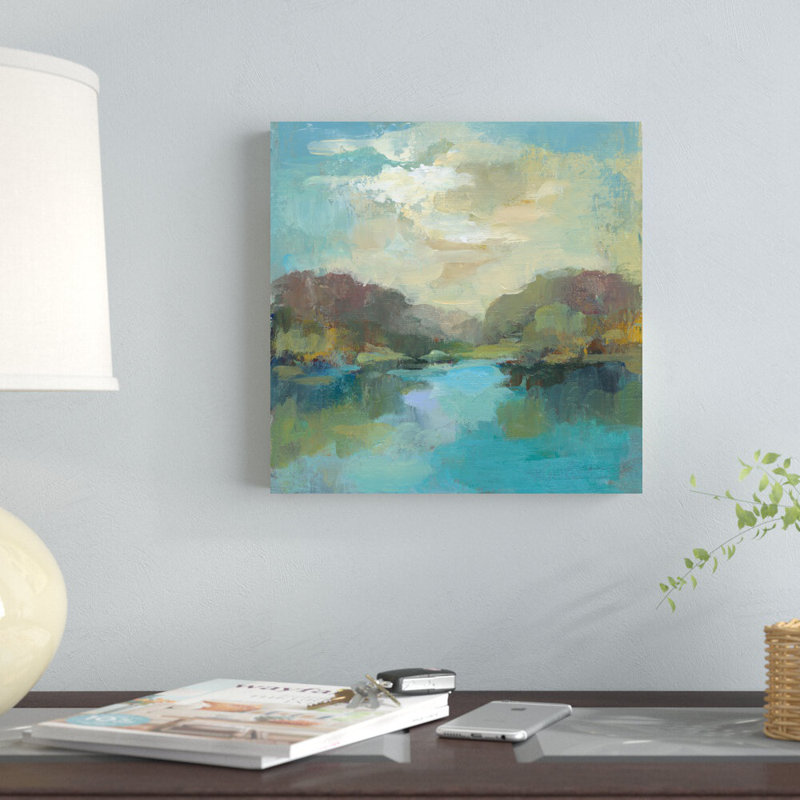 «Mini Landscape» par Silvia Vassileva, reproduction d'art sur toile tendue, H 12 po x l 12 po